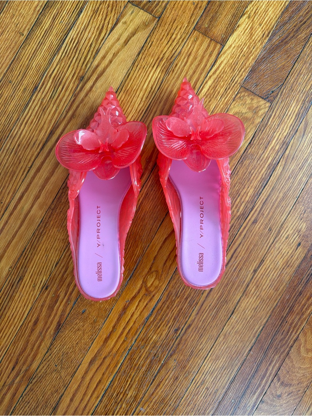 Melissa Y/Project Jelly Flower Mules Pink